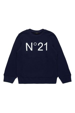 felpa in cotone blu N°21 KIDS | N21588N01540N821